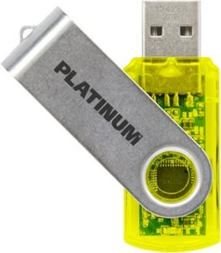 BestMedia Platinum Twister neon 128GB gelb, USB-A, USB 2.0