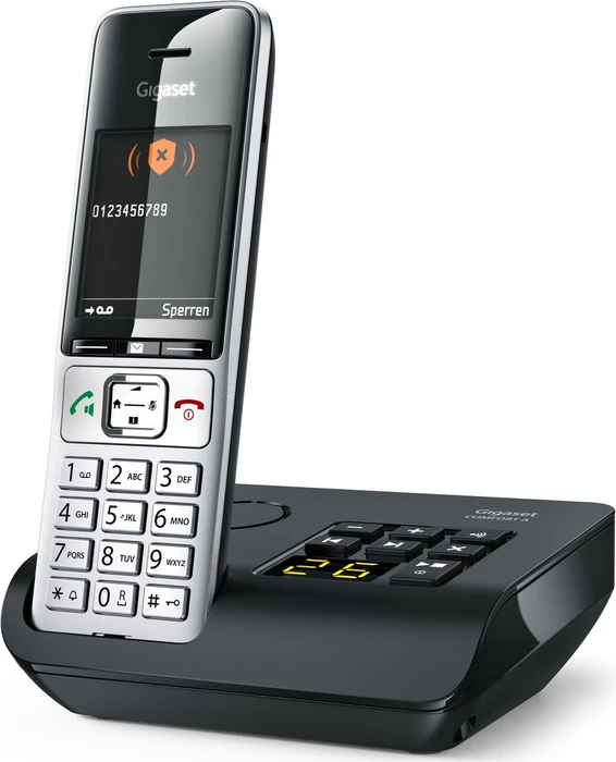Gigaset Comfort 500A schwarz/silber