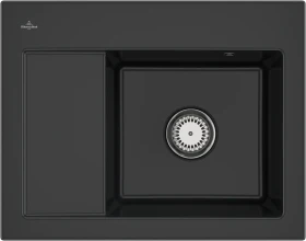 Villeroy & Boch Subway 45 Compact Einbau Becken rechts pure black