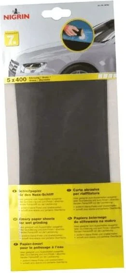Nigrin Schleifpapier für den Nassschliff