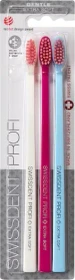 Swissdent Profi Gentle Trio-Pack extra-weich weiß/rosa/hellblau, 3 Stück