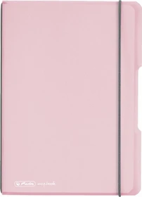 Herlitz my.book flex Notizheft, A5, Lineatur 5, Kunststoff-Cover, rose, 40 Blatt