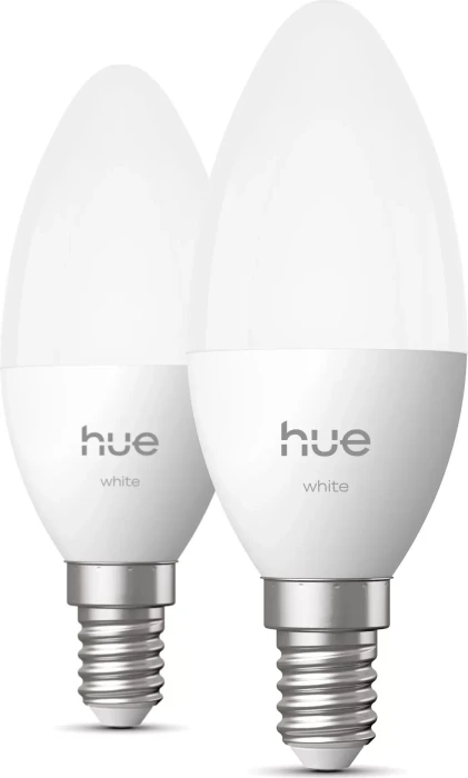 Philips Hue White 470 LED-Bulb E14 3.7W/827, 2 Stück