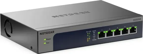 Netgear ProSAFE XS500M Desktop 10G Switch, 5x RJ-45
