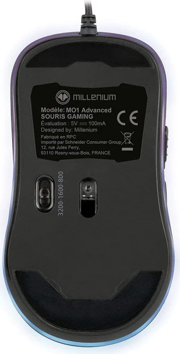 Millenium MO1 Advanced RGB Gaming Mouse schwarz, USB