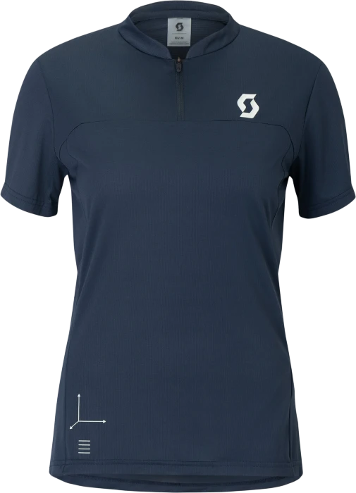 Scott Vertic Zip Trikot kurzarm dark blue (Damen)