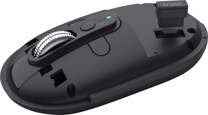 Trust Seron Hyperscroll Slim Wireless Mouse, schwarz, USB/Bluetooth