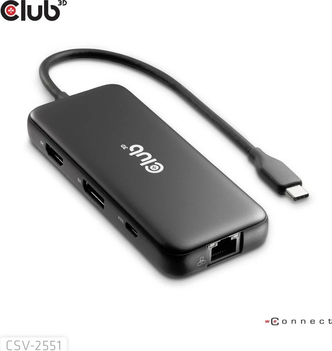 Club 3D 8-in-1 Hub, USB-C 3.1 [Stecker]