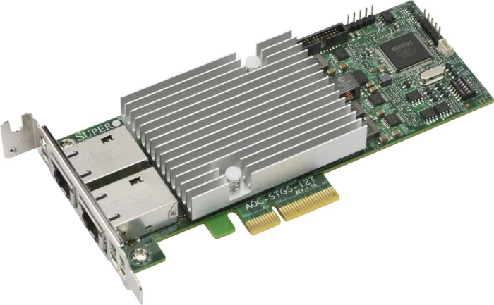 Supermicro STANDARD LP2-Port 10 GBASET Schnittstellenkarte 10.000 Mbps (AOC-STGS-I2T-O)