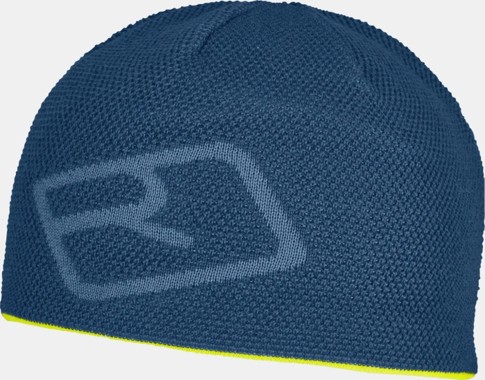 Ortovox Merino Logo Knit Beanie petrol blue