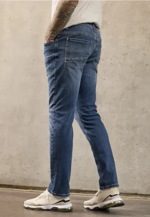 Street One Player Jeans indigo blue random wash (Herren)