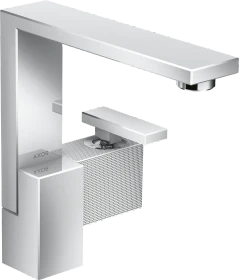 Hansgrohe AXOR Edge Einhebel-Waschtischmischer 190 mit Push-Open Ablaufgarnitur diamantschliff chrom