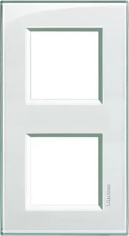 Bticino Livinglight Abdeckrahmen 2-fach, aquamarin