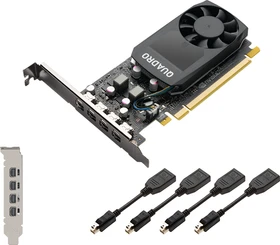 PNY Quadro P1000 V2, 4GB GDDR5, 4x mDP