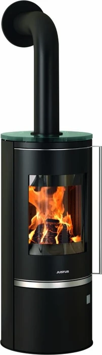 Justus Faro Top 2.0 Kaminofen Stahl Glas schwarz