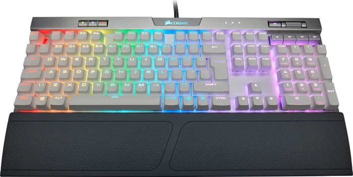 Corsair Gaming K70 RGB MK.2 SE, PBT, MX SPEED RGB Silver, USB, UK