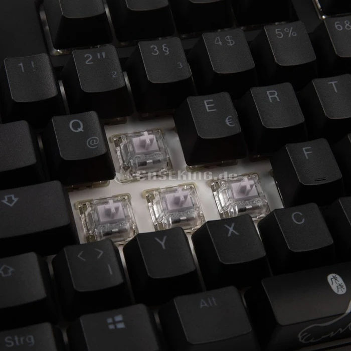 Ducky One 2 RGB TKL PBT, LEDs RGB, schwarz, MX SPEED RGB Silver, USB, DE