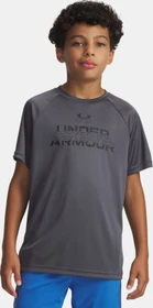Under Armour Tech Split Wordmark Funktionsshirt kurzarm castlerock/black (Junior)