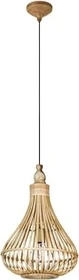 Eglo Amsfield Pendelleuchte 35cm braun