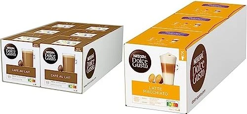 Nestlé Nescafe Dolce Gusto Latte Macchiato Kaffeekapseln, 48 Stück (6x 8 Stück)