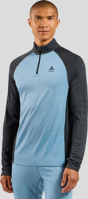 Odlo Performance Wool 150 Baselayer Halfzip Funktionsshirt langarm (Herren)