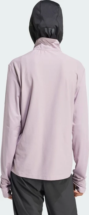 adidas Own The Run Half-Zip Laufshirt langarm preloved fig (Damen)
