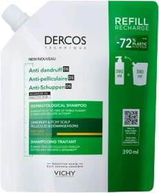 Vichy Dercos Anti-Schuppen für trockene Kopfhaut Shampoo Refill, 390ml