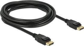 DeLOCK DisplayPort 1.2 Kabel 4K 60Hz schwarz, 3m