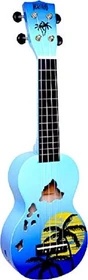 Mahalo Designer Series Soprano Ukulele Hawaii Blue Burst