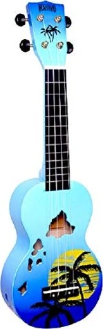 Mahalo Designer Series Soprano Ukulele Hawaii Blue Burst