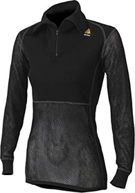 Aclima WoolNet Original Poloshirt langarm jet black (Damen)