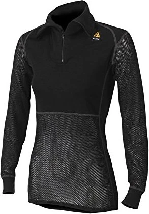 Aclima WoolNet Original Poloshirt langarm jet black (Damen)