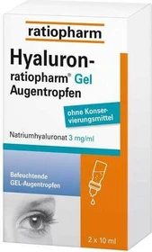 Hyaluron-ratiopharm GEL Augentropfen, 20ml (2x 10ml)