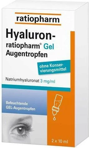 Hyaluron-ratiopharm GEL Augentropfen, 20ml (2x 10ml)