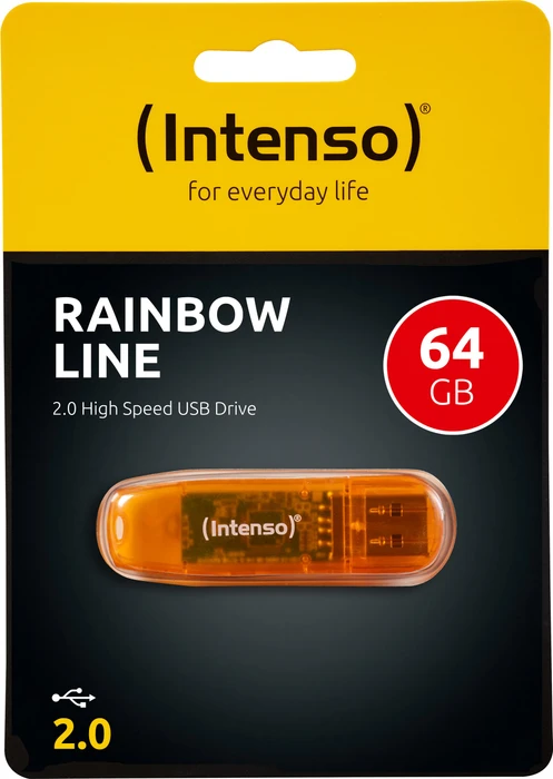 Intenso Rainbow Line 64GB, USB-A, USB 2.0
