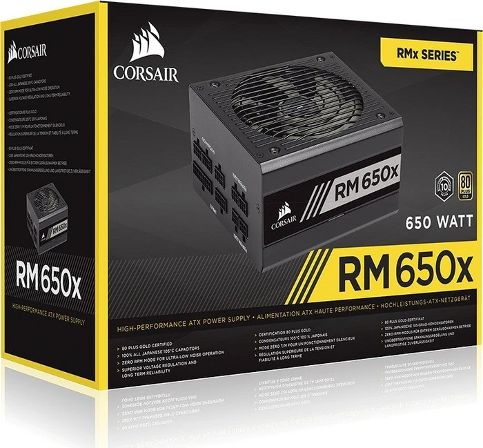 Corsair RMx Series 2018 RM650x 650W, ATX 2.4