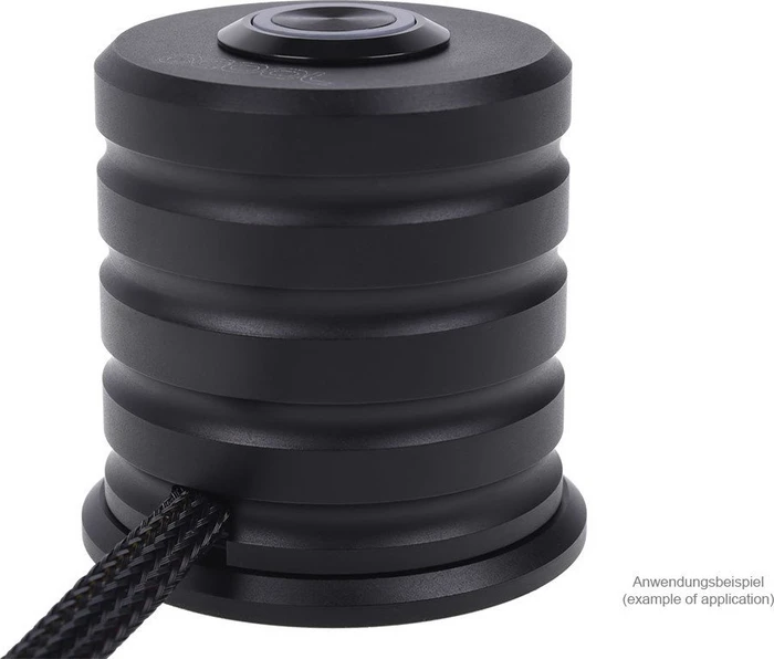 Alphacool Powerbutton Aluminium Body, schwarz