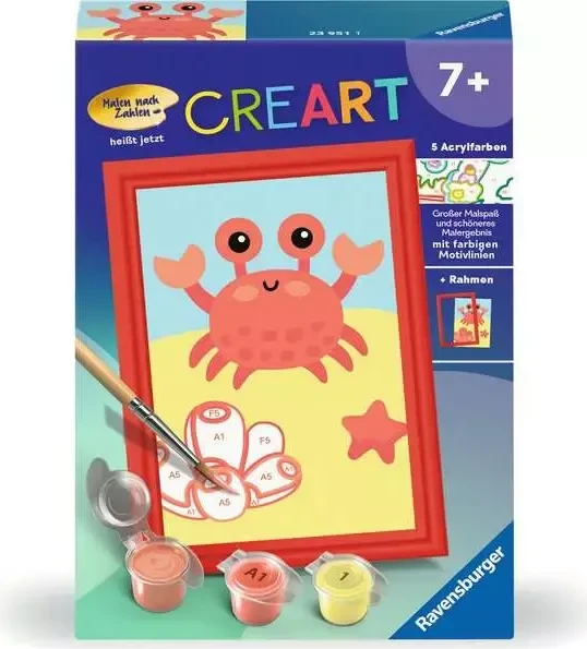 Ravensburger Malen nach Zahlen CreArt Fröhliche Krabbe