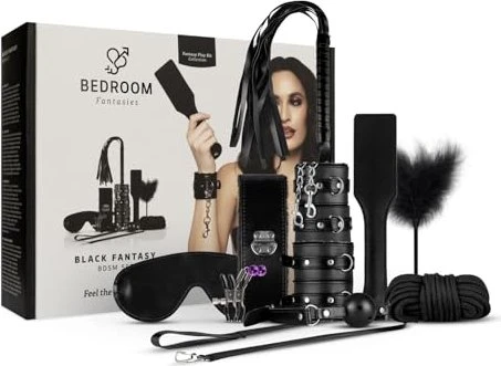EasyToys Secret Pleasure Black Fantasy Dream BDSM-Set, 10-tlg.