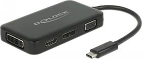 DeLOCK USB-C VGA-HDMI-DVI-DisplayPort-Multiport-Adapter (63929)