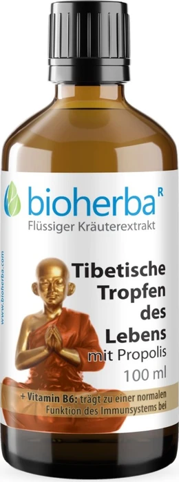 Bioherba Tibetische Tropfen des Lebens mit Propolis Tinktur, 100ml