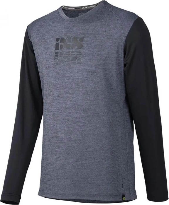 iXS Trigger X Trikot langarm jersey grau/schwarz (Herren)