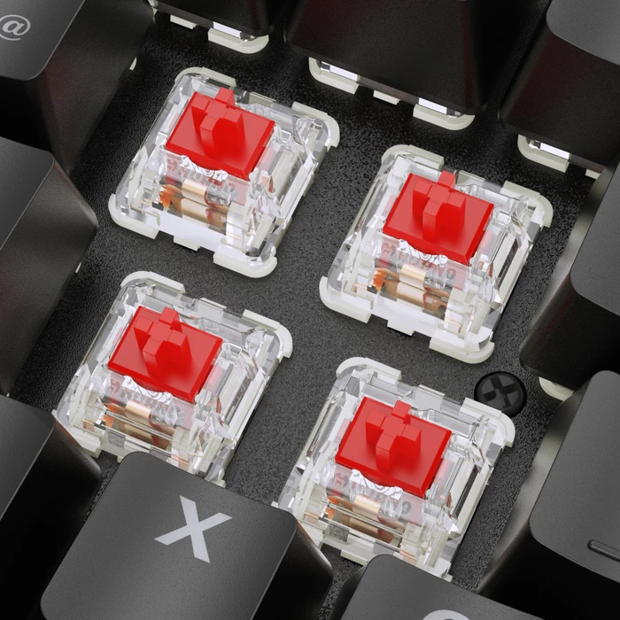 Sharkoon Skiller SGK36W Wireless, schwarz, LEDs RGB, Huano RED, USB, DE