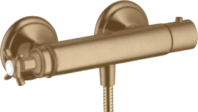 Hansgrohe Axor Montreux Brausethermostat Aufputz mit Kreuzgriff brushed bronze