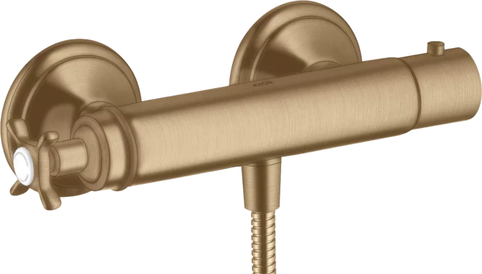 Hansgrohe Axor Montreux Brausethermostat Aufputz mit Kreuzgriff brushed bronze