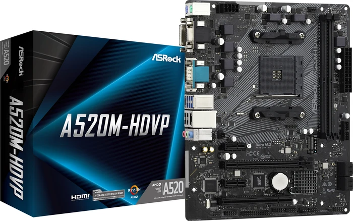 ASRock A520M-HDVP (AMD AM4)