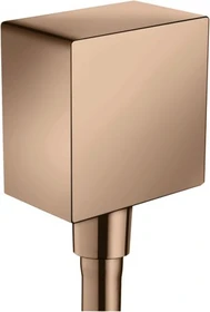 Hansgrohe Axor ShowerSolutions Wandanschluss eckig polished red gold