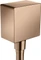Hansgrohe Axor ShowerSolutions Wandanschluss eckig polished red gold Vorschaubild