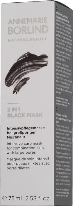 Annemarie Börlind 2-in-1 Black Mask, 75ml