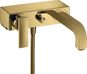 Hansgrohe Citterio Einhebel-Wannenmischer Aufputz mit Hebelgriff polished goldoptik